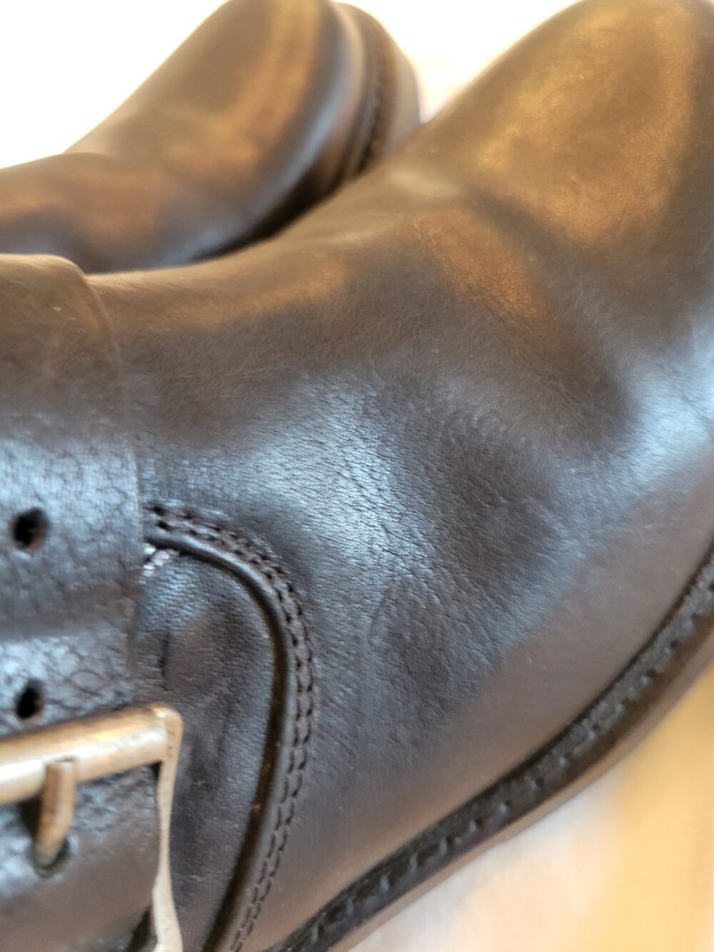 Frye Veronica Deco Black Leather Moto Engineer Boots Studded Women's 7B - Picture 6 of 12
